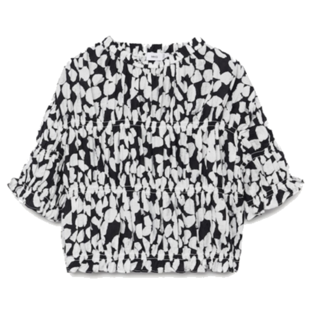 Mango Patterned Crop Tee